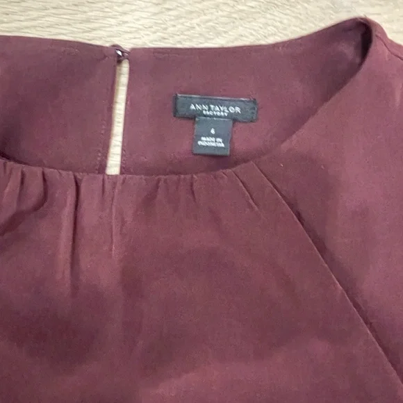 Ann Taylor Factory Dress in Deep Wine - Picture 3 of 6